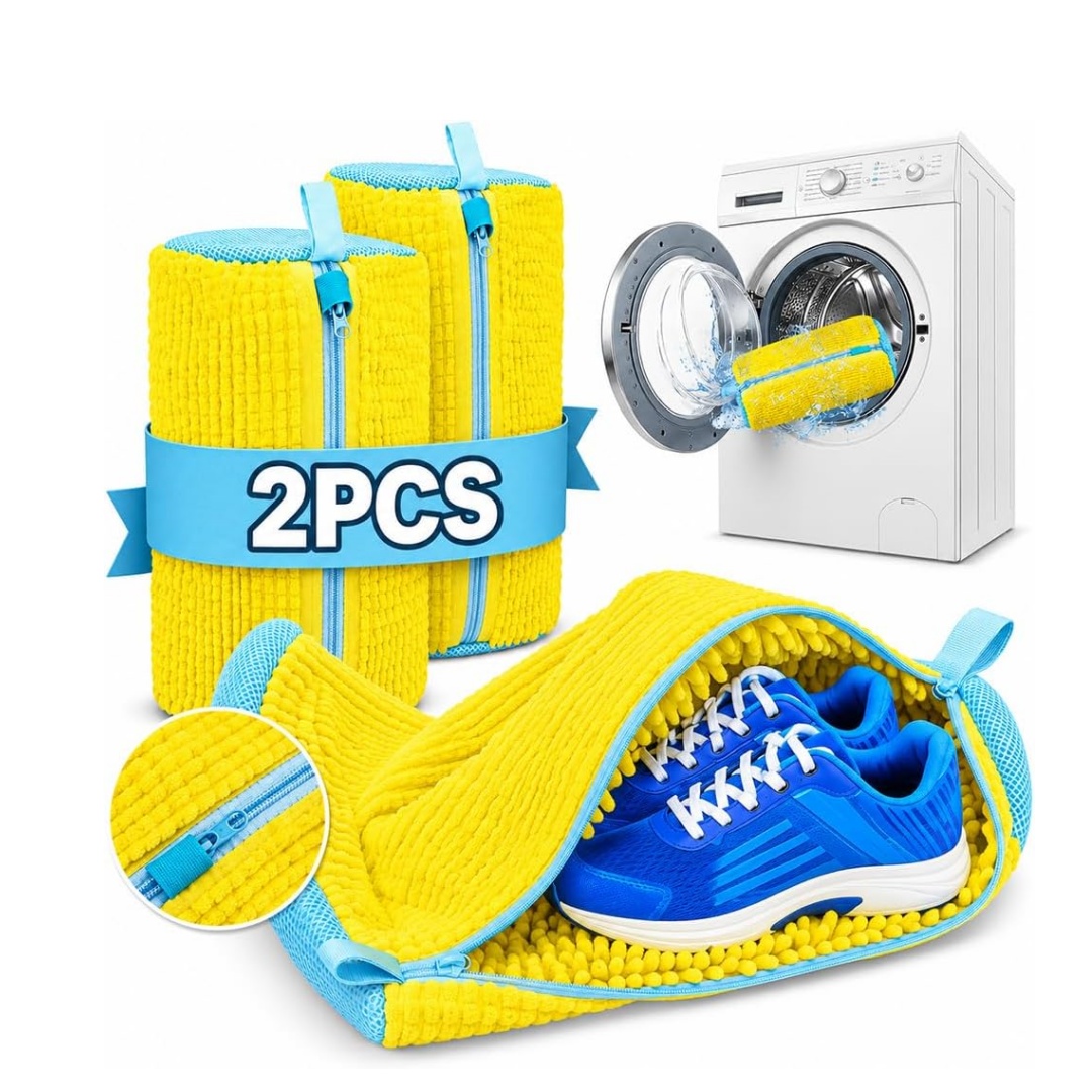 Sports Equipment Dryer - ถุงซักรองเท้า 2 ชิ้น, ถุงทำความสะอาดรองเท้ากีฬาแบบใช้ซ้ำได้, 360 °
