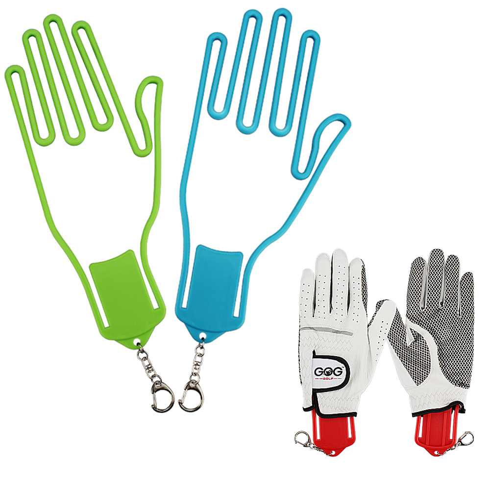 Sports Equipment Dryer - 1 ชิ้นถุงมือกอล์ฟแขวน 4 สีที่มีสีสันเครื่องมือกีฬากลางแจ้งผู้ถือถุงมือกอล์ฟ Stretcher Rack