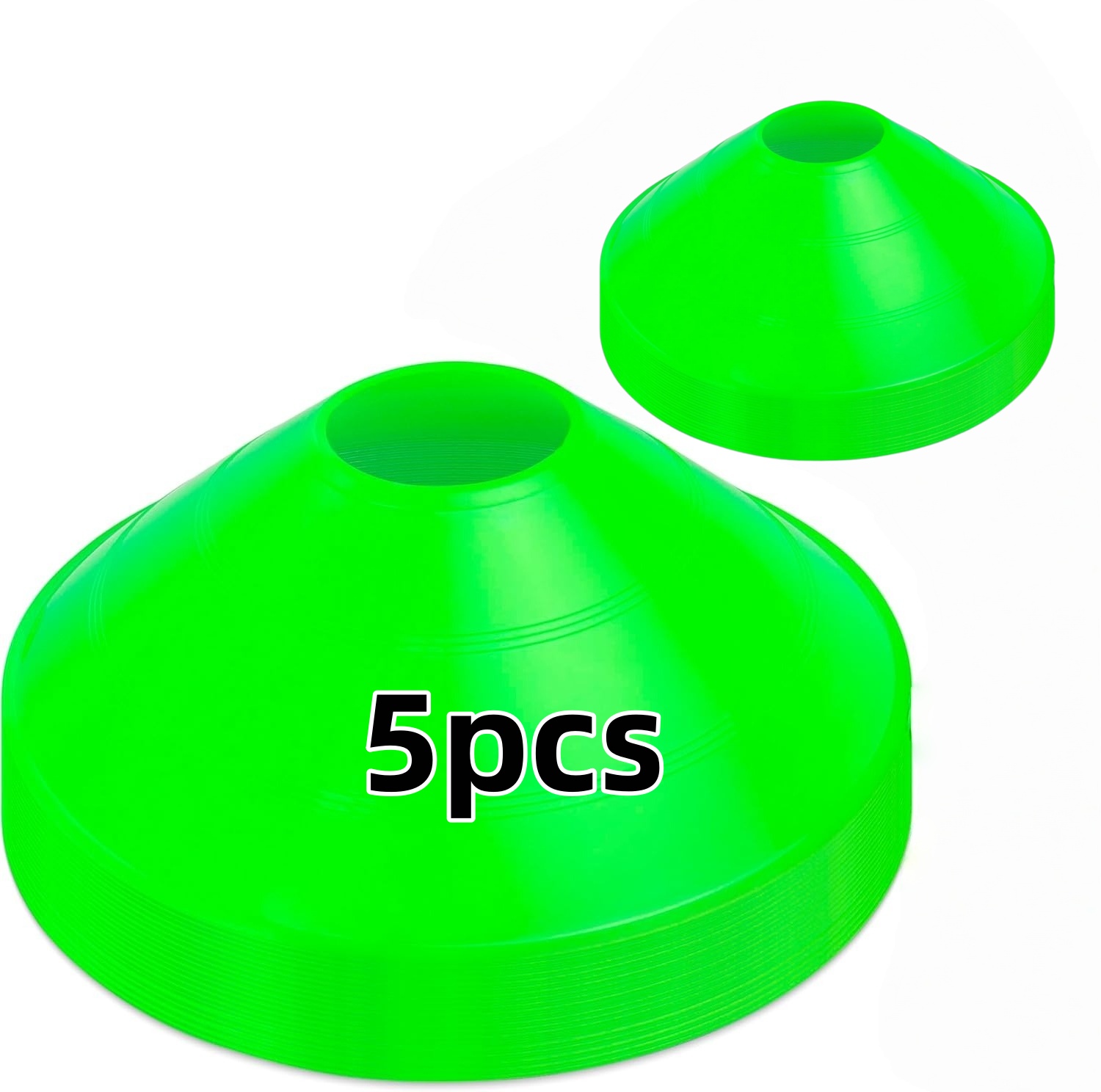 Football Training Cone - แผ่นกรวยฝึกซ้อมฟุตบอล 5 ชิ้น อุปกรณ์ฝึกซ้อมความคล่องตัว แผ่นกรวยสำหรับทำเครื่องหมายสนามกีฬา อุปกรณ์ฝึกซ้อมสำหรับนักกีฬา
