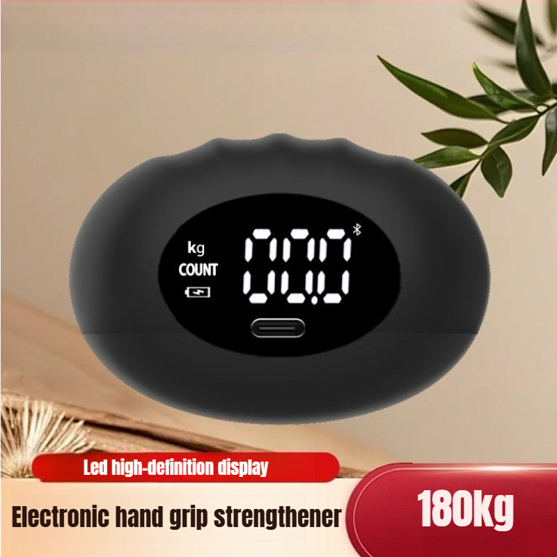 Sports Equipment At Home - เครื่องวัดแรงบีบมือดิจิตอลแบบ Ergonomic รับน้ำหนักได้ 180 กก. พร้อมจอ