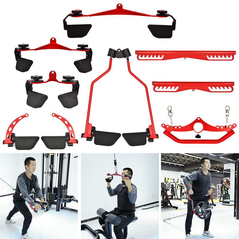 Sports Equipment At Home - ปรับฟิตเนส Lat ดึงลงบาร์ GYM Pulley สายเครื่องสิ่งที่แนบมาบ้าน