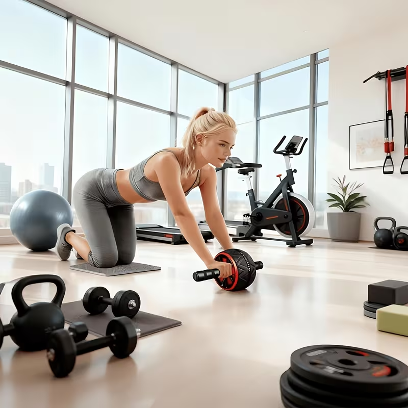 ล้อบริหารหน้าท้องและแผ่นรองเข่ - Sports Equipment At Home บทวิจารณ์และราคา