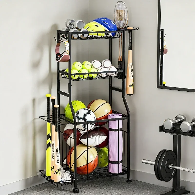 ชั้นวางสำหรับจัดเก็บอุปกรณ์ออก - Sports Equipment Trolley บทวิจารณ์และราคา