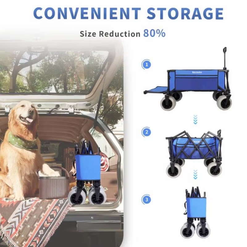รถเข็นกีฬาขนาดใหญ่แบบพับได้ YT - Sports Equipment Trolley บทวิจารณ์และราคา