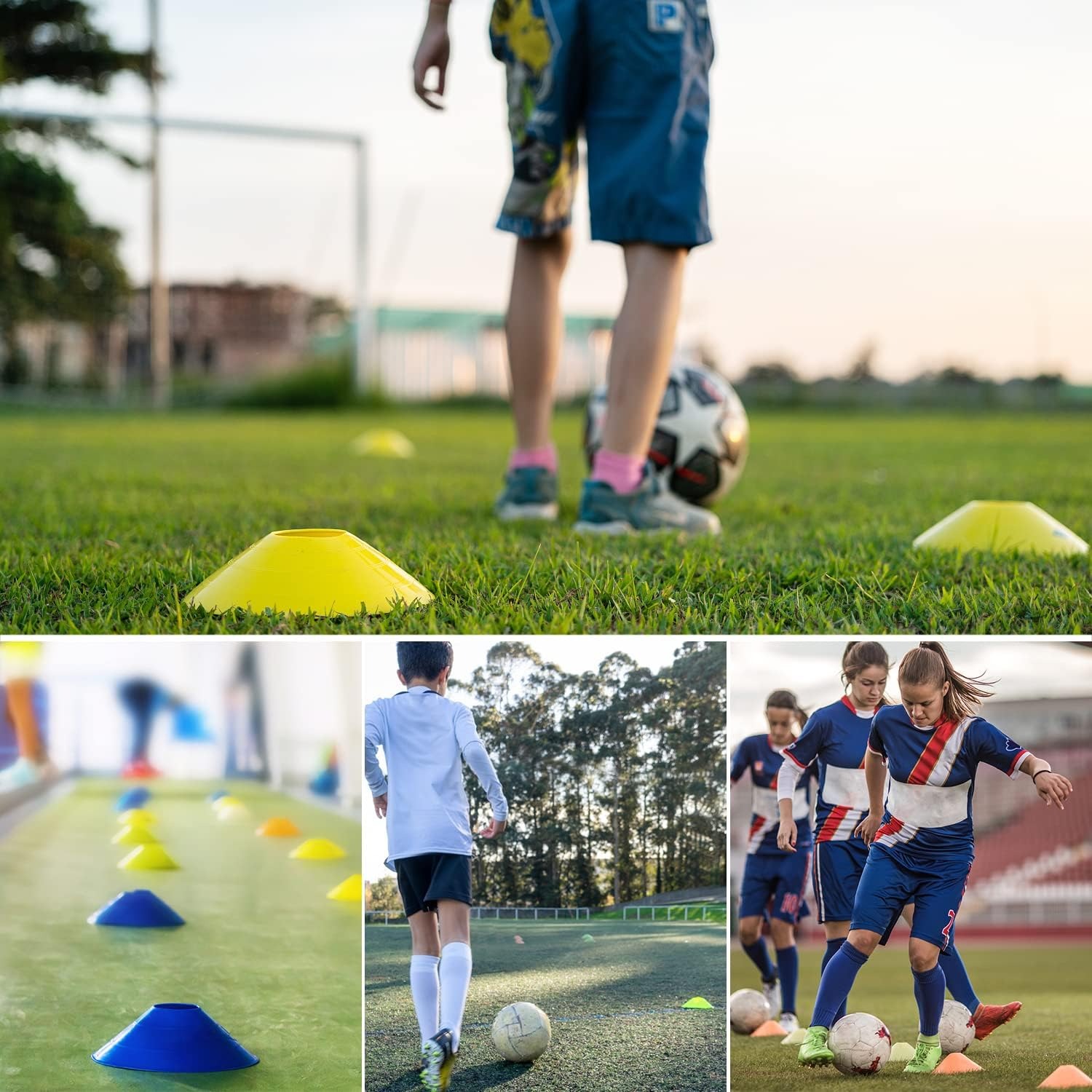 ชุดกรวยฝึกซ้อมฟุตบอล 25 ชิ้น ส - Football Training Cone บทวิจารณ์และราคา