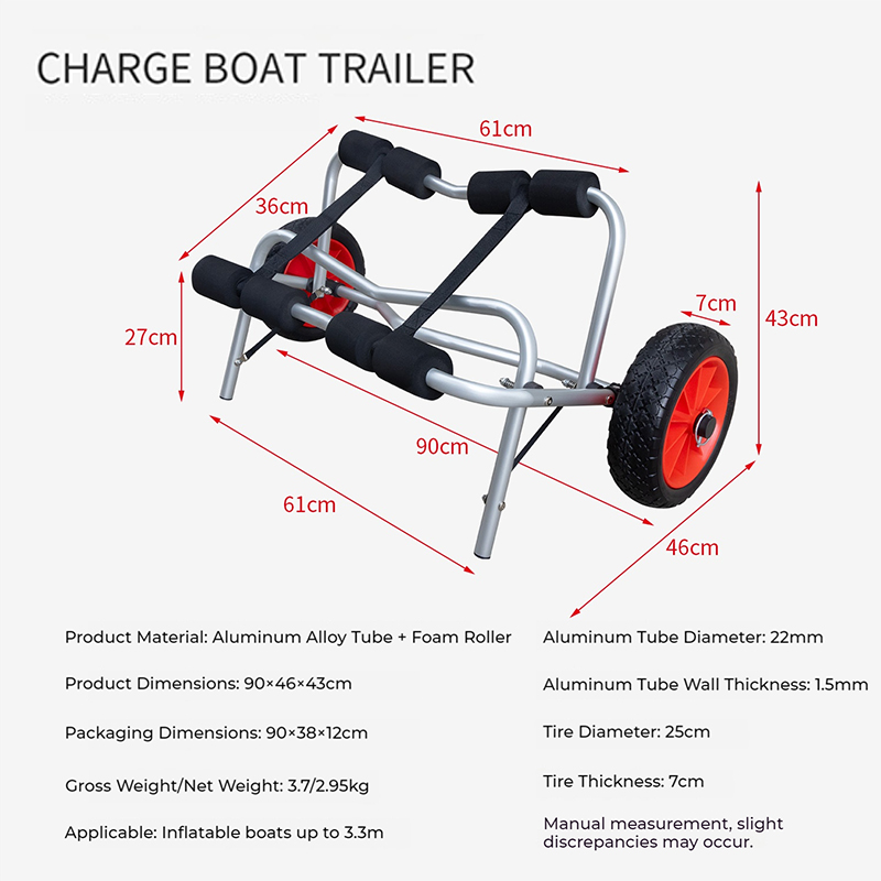รถเข็นพับได้สำหรับเรือคายัคแบบ - Sports Equipment Trolley บทวิจารณ์และราคา
